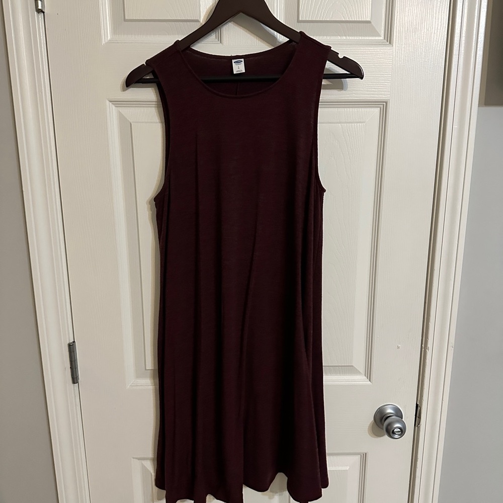 Old Navy Sleeveless Burgundy Mini Dress